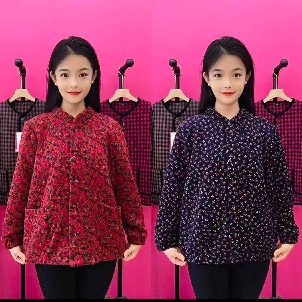 Middle aged outwear clothes seniors Spring and autumn clothes 55 years old upscale female coat noble-Taobao