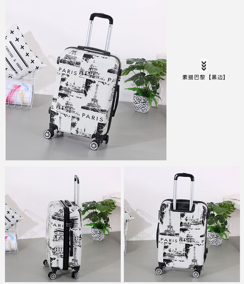 Hành lý nữ sinh viên Hàn Quốc 20 hành lý xe đẩy trường hợp nam 220.000 vali có bánh 24 inch mật khẩu cá tính hộp mật khẩu - Va li vali kéo chính hãng