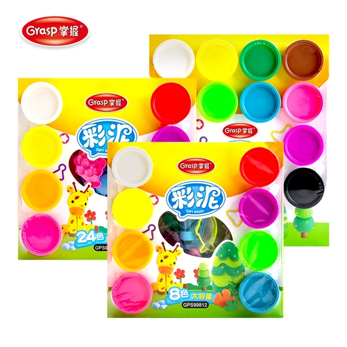 Детский пластилин, комплект ручной работы для школьников, форма для детского сада, детская игрушка, 24 цветов