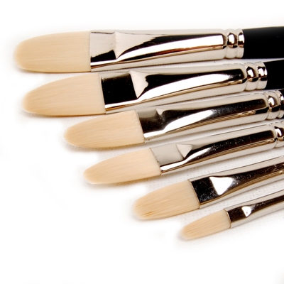 USA artist brand nylon hair hazel line Oil painting pen Acrylic pen Watercolor pen long rod semicircular head 101FR