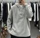 High-end lazy style half-cardigan hooded sweater for men in autumn and winter Korean style old money style loose casual sweater jacket