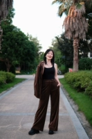 Ретро коричневые брюки в наличии