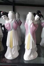 Пузырь бутылки 陶瓷酒瓶收藏9322 酒柜展示新款手绘仕女精美完好一对酒瓶一斤