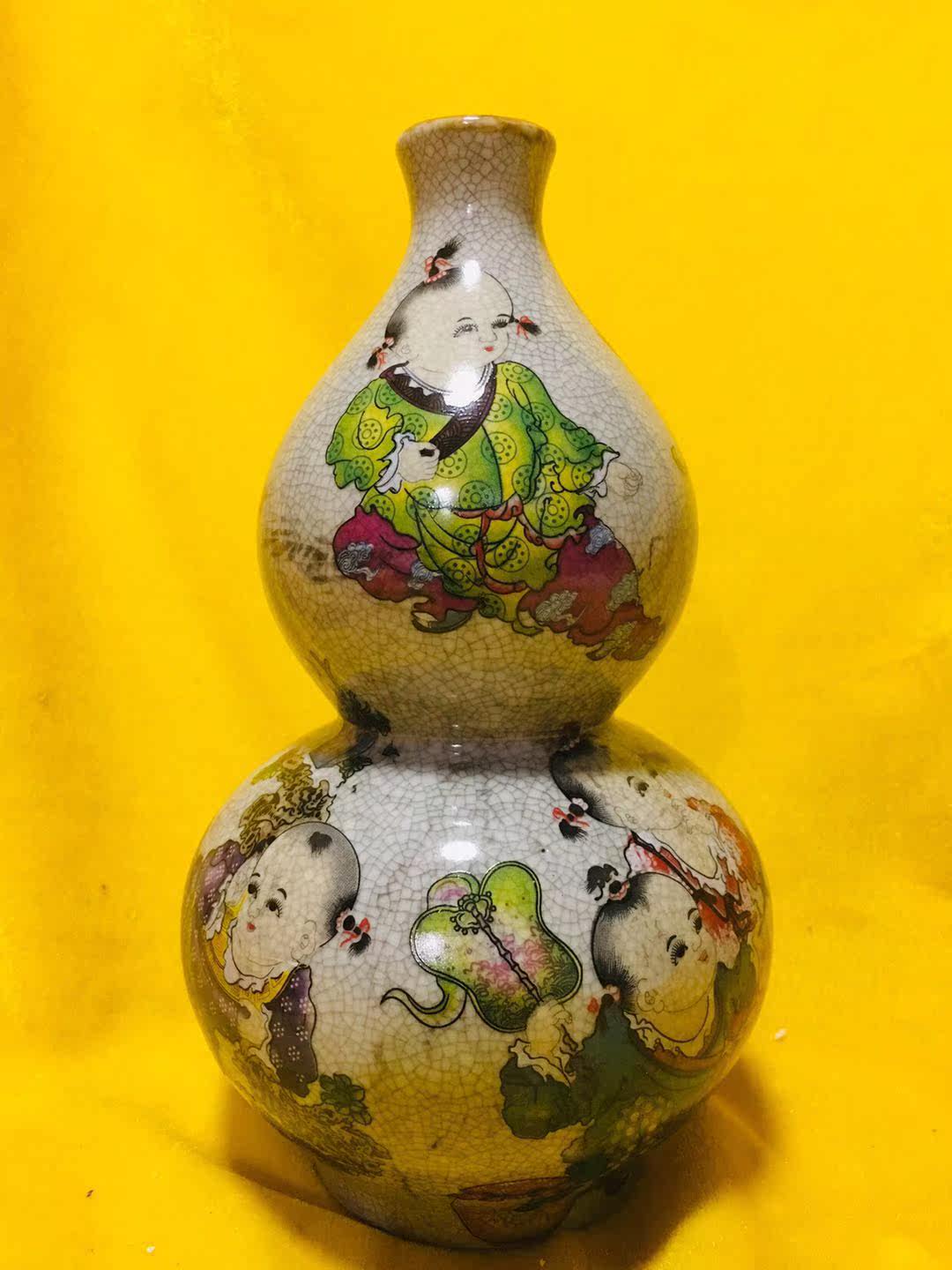 Ceramic bottle collection 8063 wine cabinet shows the beautiful opening tattoo baby drama intact gourd bottle