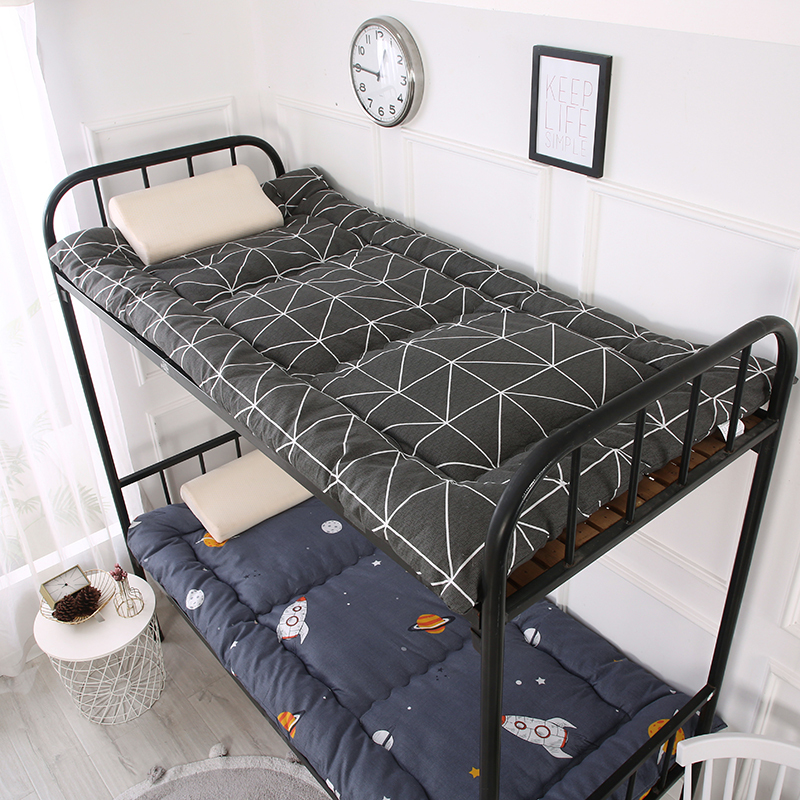 Student Dormitory Mattress Pad Single Mattress Quilt 0.9m Bed Thickened Foldableable Mattress Pad Anti-Slip 1.2m