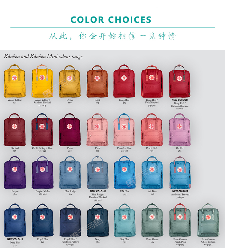 [Chính thức được ủy quyền chính hãng] Fjallraven Bắc Cực fox ba lô mini nữ kanken ba lô nam túi đi học balo laptop