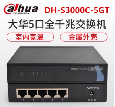 Dahua DH - S3000C - 5GT 5 port 5 gigabit security industrial switch non - net second - layer switch