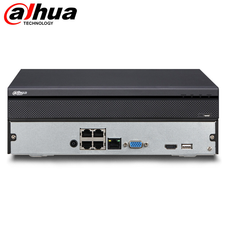 Dahua 4-channel POE network hard disk video recorder DH-NVR1104HC-P-HDS4 mobile phone remote H265 encoding