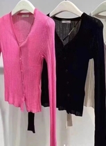 Tricolor long-sleeved top XS S M L