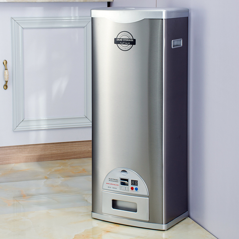 Rice treasure rice storage box Metering stainless steel rice cylinder insect-proof and moisture-proof 15 30 20kg intelligent sealed rice bucket