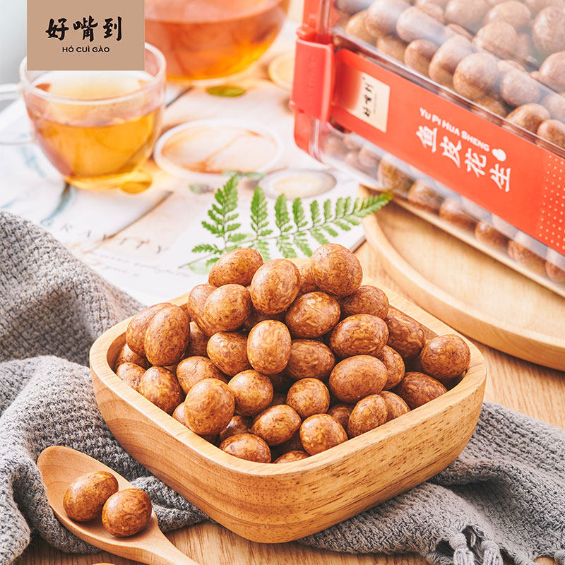 Shen's baby mouth to the fish skin peanut snack tea crispy and flavorful