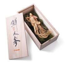 沈爷的宝贝 平安津村 贡品装鲜人参 120g 盒 