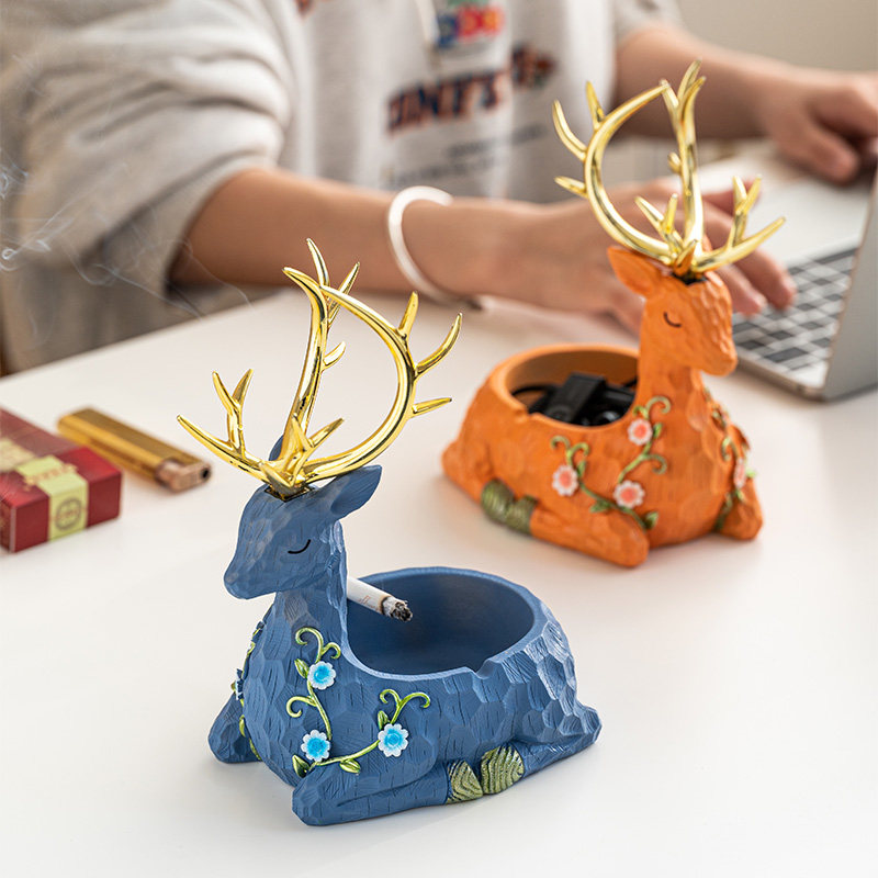 Creative Nordic Wins MONEY DEER DECORATIONS MERCY LIGHT LAVISH LIVING ROOM HOME PERSONALITY TREND OFFICE SMOKE ASH TRAYS