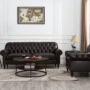 Chỗ phòng gió retro công nghiệp Mỹ sống sofa sofa phong cách châu Âu da da văn phòng kinh doanh câu lạc bộ khách sạn - Ghế sô pha sofa phòng khách giá rẻ