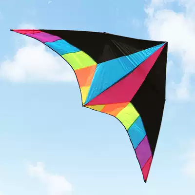 Kite Weifang Hengjiang Rainbow large adult triangle easy-to-fly beginner old man kite Net red new kite