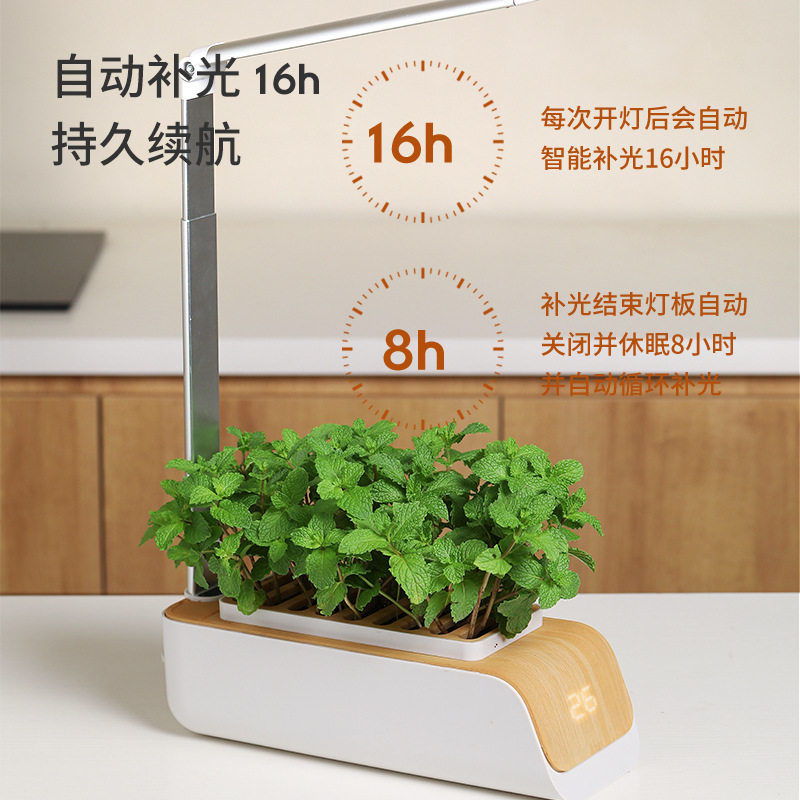 Creative new smart flower pot lazy vegetable living room green hydroponic planting mini multi-functional vegetable pot