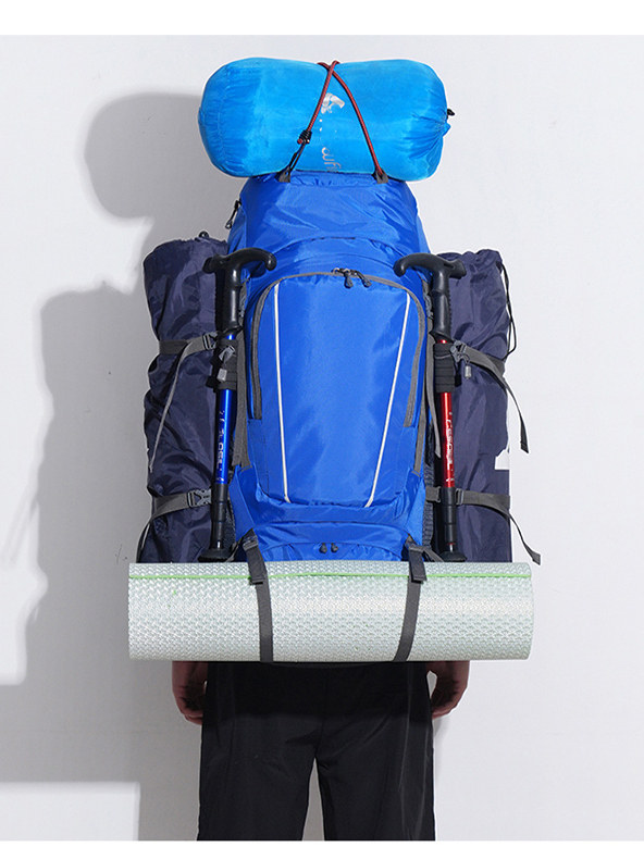 2025 Outdoor Large-Capacity Mountaineering 80-Liter Multi-Functional Camping Tent Hiking Water-Repellent Travel Backpack