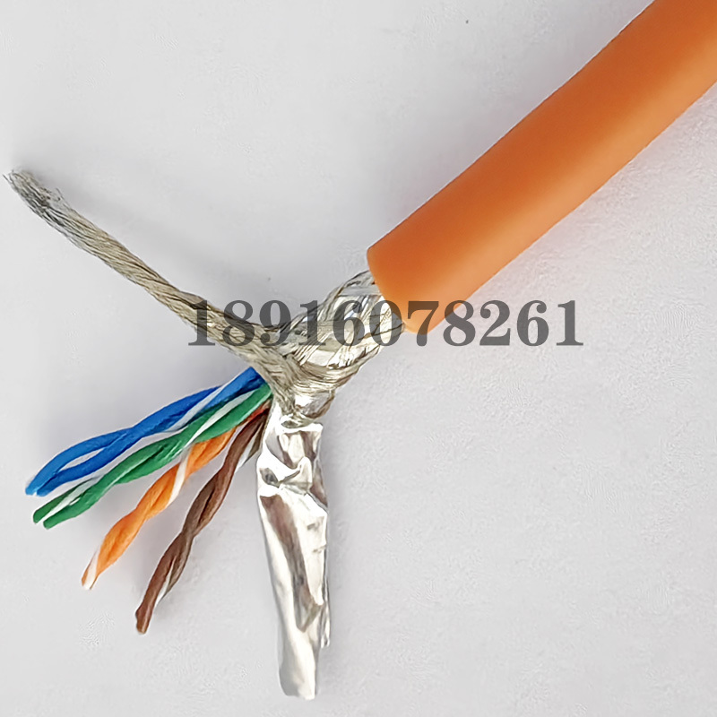 Highly Flexible and Bend-Resistant Stp Drag Chain Network Cable 4/8/10/16 Core Cat5E/6A Category 5E/6 Tank Chain Patch Cord Highly Flexible and Bend-Resistant Stp Drag Chain Network Cable 4/8/10/16 Core Cat5E/6A Category 5E/6 Tank Chain Patch Cord