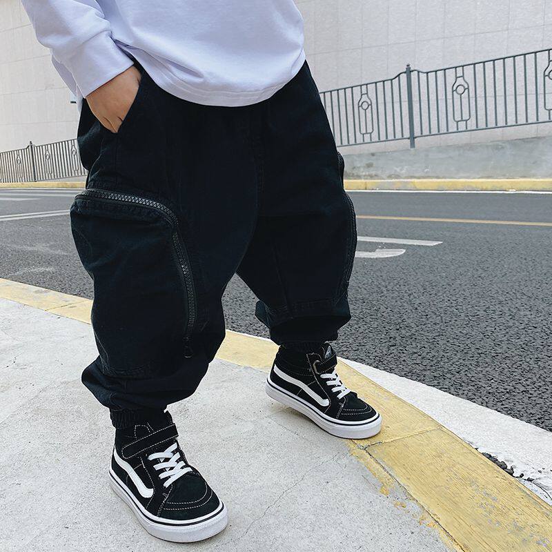 Jacadi children's wear 2021 spring and autumn new style cargo pants for children Korean version pants children's foreign casual pants