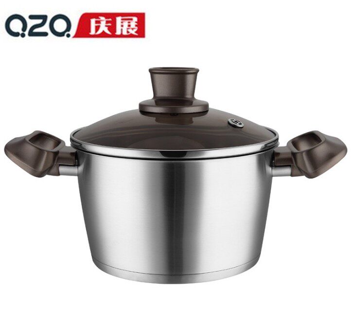Qingzheng 304 stainless steel cooker steaming cooker thickening porridge stewing boiler gas electromagnetic oven