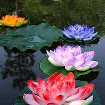 Pool floating simulation lotus leaf fish tank decoration plastic prop sleeping lotus for the Buddha lotus fake lotus leaves