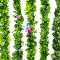 Simulated Vine Vine Vine grape leaf green plant leaf pipe ceiling decoration Flower Vine fake flower plastic green leaf winding