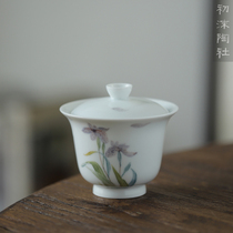 Underglaze Multicolored cover bowl