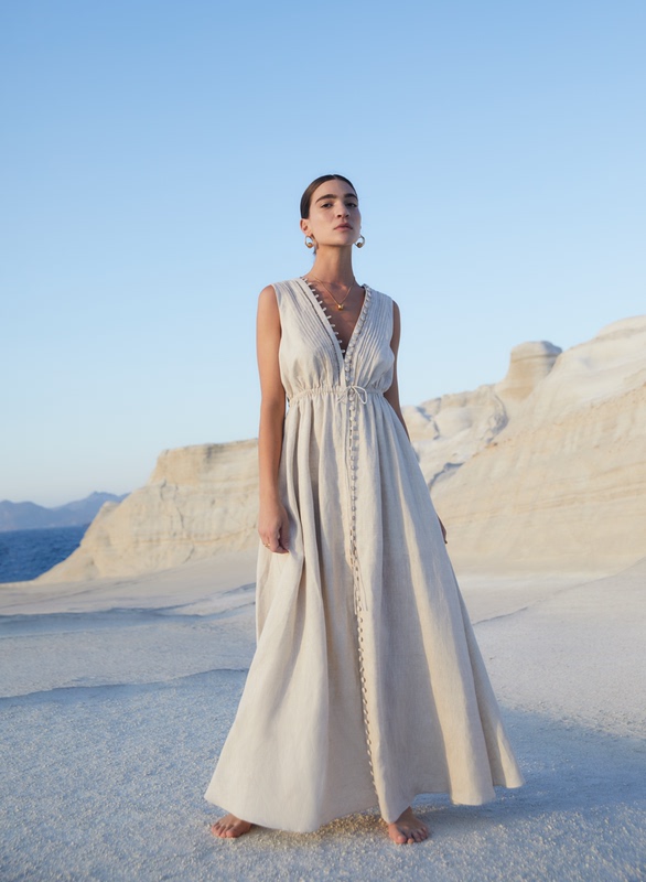 Dress for Women, Spring and Summer, New Sleeveless Linen Spliced Lace, Waist-Cinching, Slimming, French High-End, Long Dress for Beach Photoshoots Dress for Women, Spring and Summer, New Sleeveless Linen Spliced Lace, Waist-Cinching, Slimming, French High-End, Long Dress for Beach Photoshoots