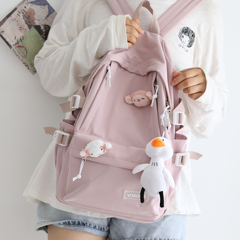 NR Sen small fresh shoulder bag female Korean version wild school bag Korean version Harajuku ulzzang backpack female shoulder