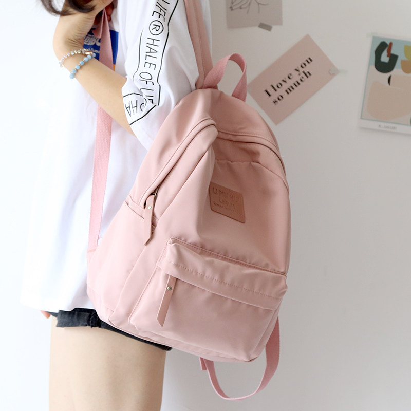 NR Brief Little Frescoed Oxford Cloth Double Shoulder Bag Woman 2020 New Shoulder Bag Woman Double Shoulder Bag Girl's Korean Edition High School
