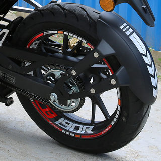 Motorcycle wheel hub sticker waterproof reflective sticker wheel rim