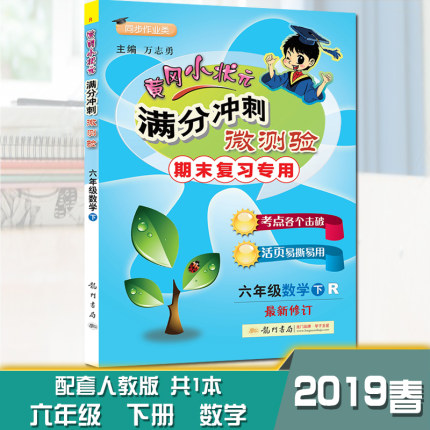 黄冈小状元满分冲刺微测验六年级下册数学人教