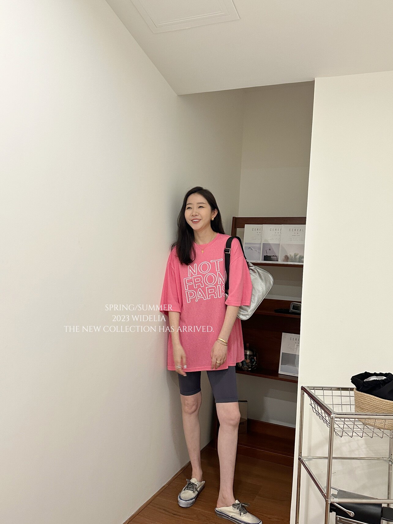 widelia женская футболка с американскими буквами свободного кроя лето 2026 повседневная универсальная удлиненная