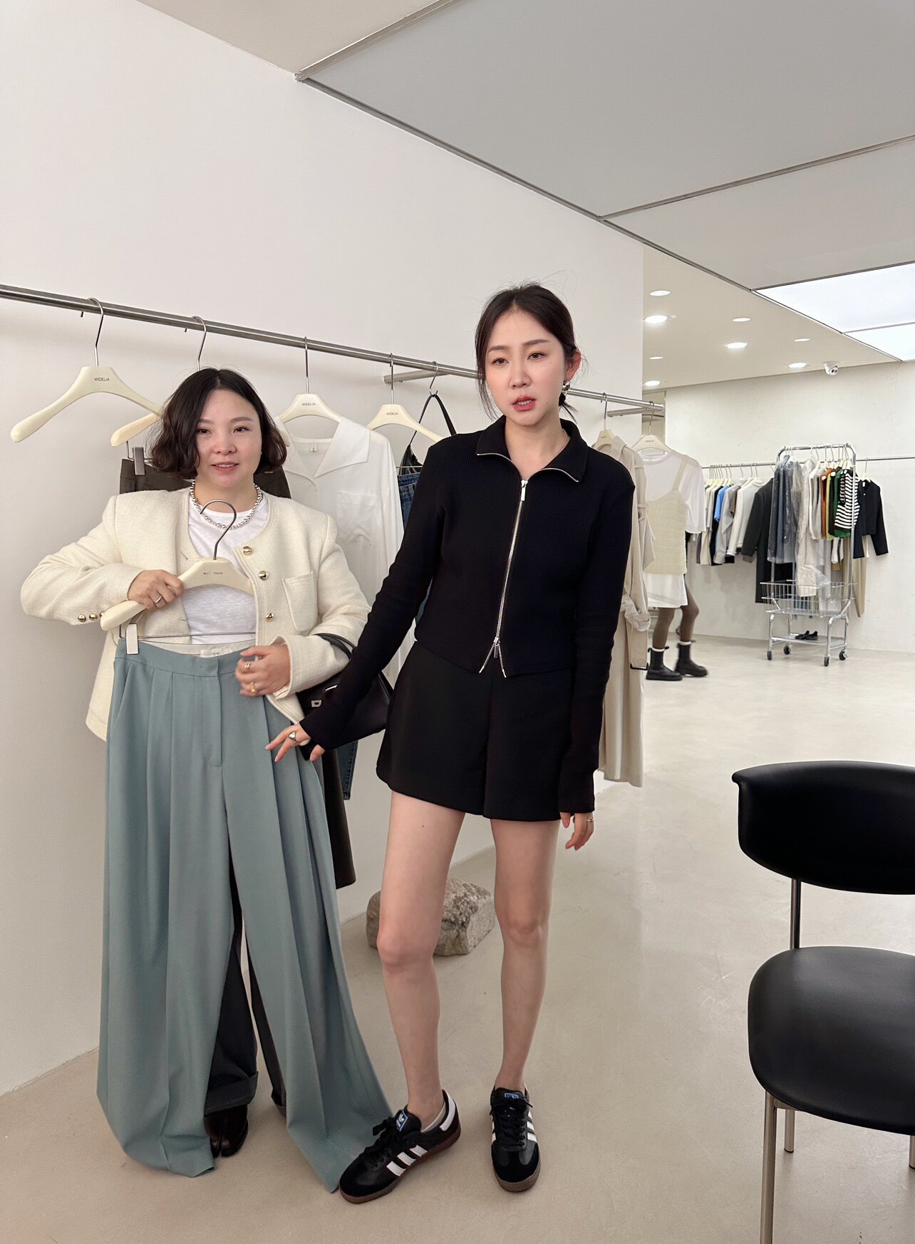 widelia куртка женская с двойной молнией повседневная приталенная короткая весна 2025