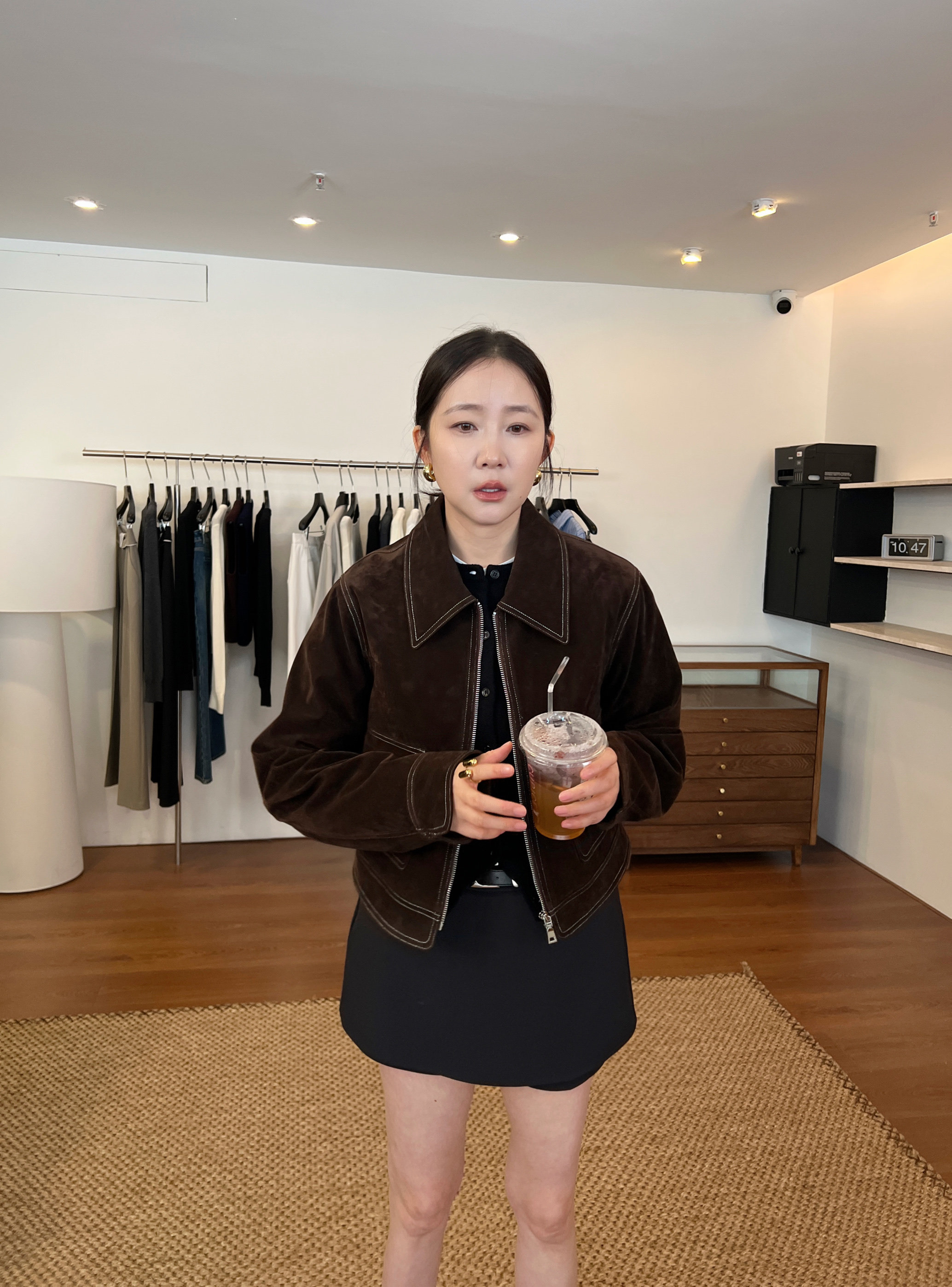 widelia жакет с отворотным воротником винтажный на молнии универсальный приталенный повседневная куртка весна-осень 2026