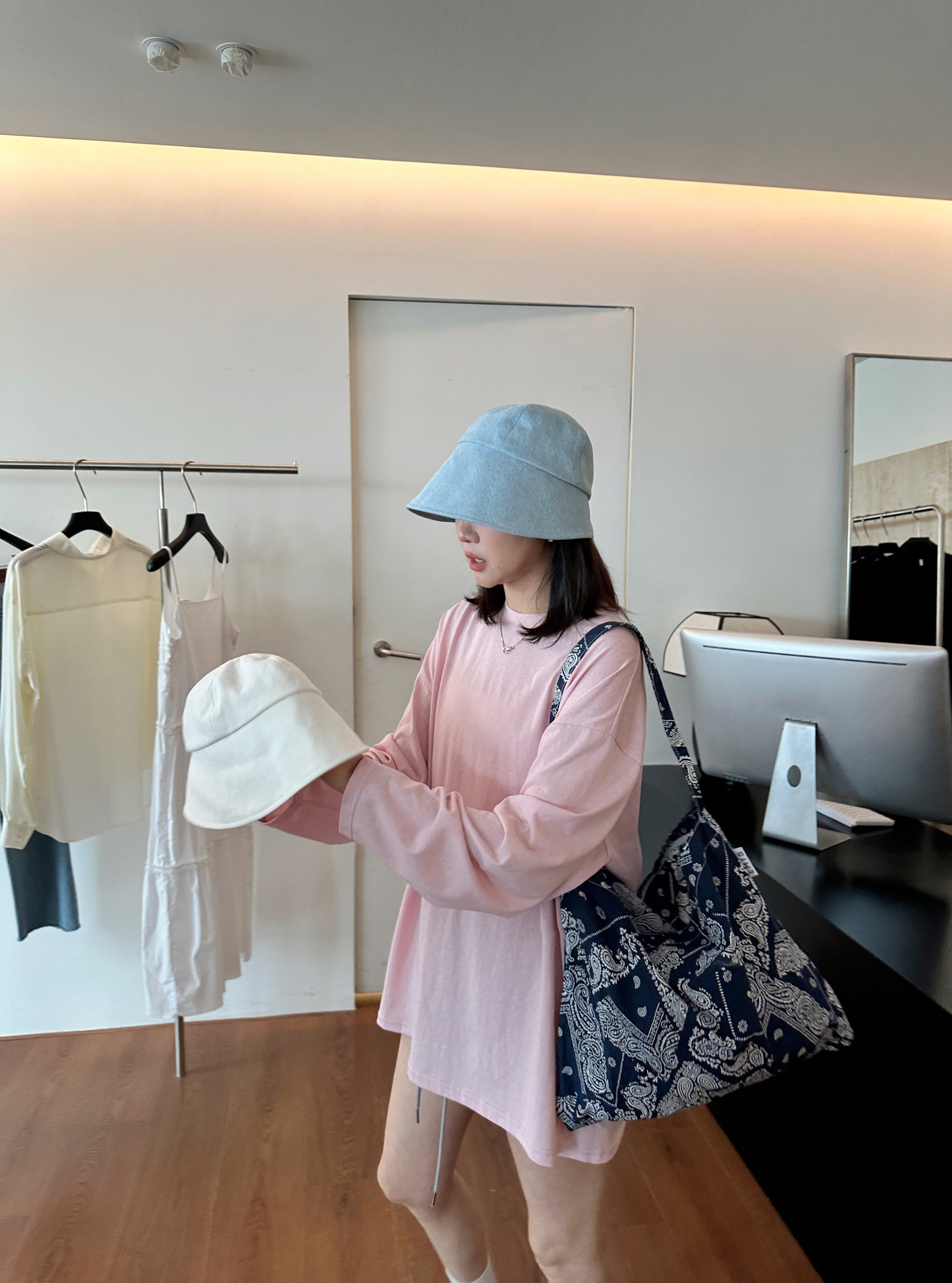 widelia свободная простая солнцезащитная футболка с круглым воротом 2026 летняя свободная мягкая дышащая универсальная повседневная женская блузка