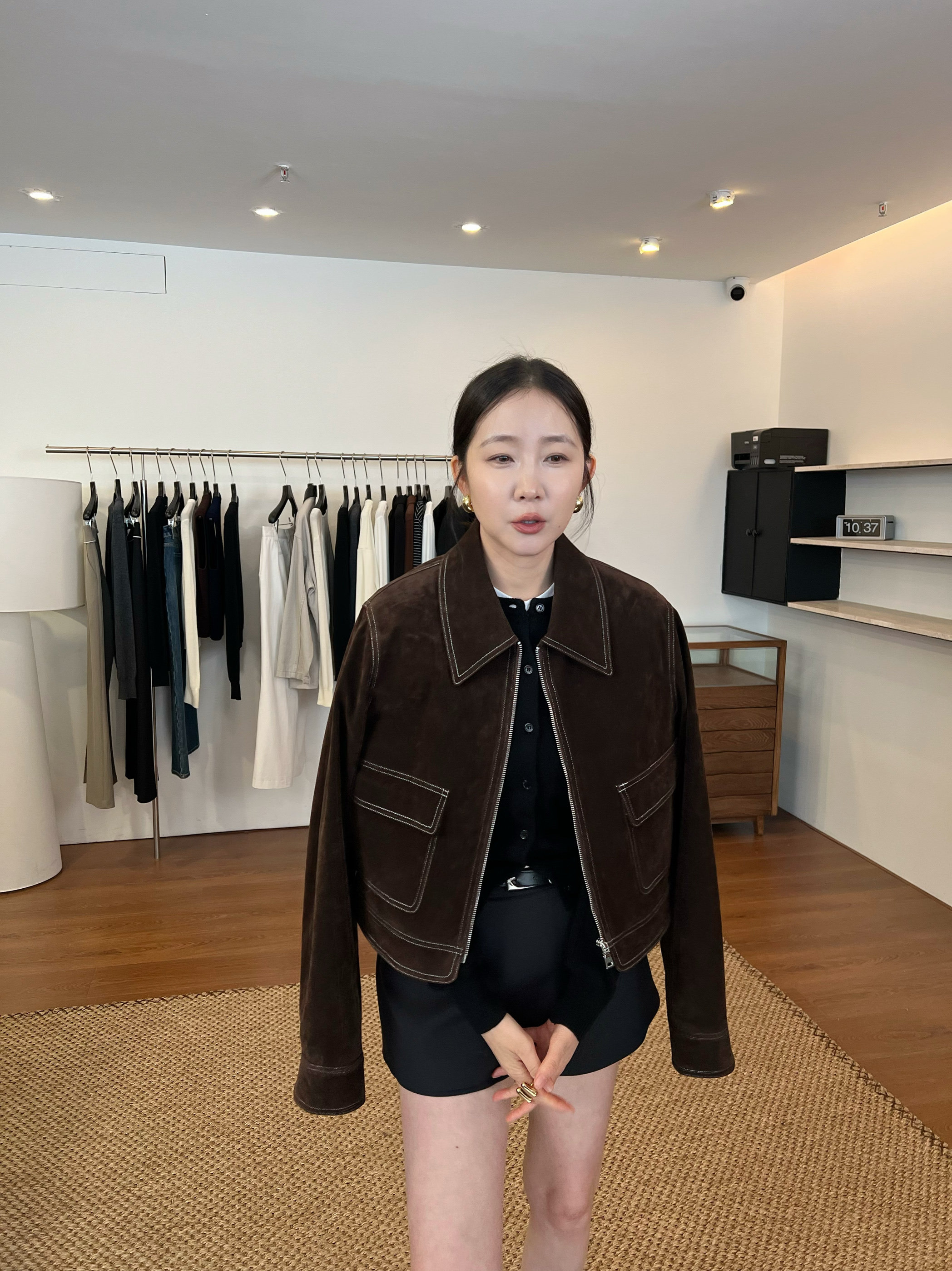 widelia жакет с отворотным воротником винтажный на молнии универсальный приталенный повседневная куртка весна-осень 2026