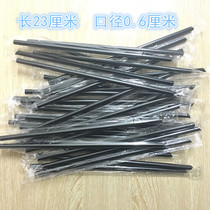 Straws A box of 5000 tribute tea black fine sand ice juice coffee large cup special hot drink small straw 23cm