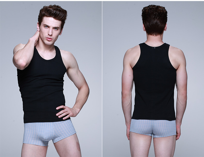 Áo vest nam cotton thể thao thấm mồ hôi ao ba lo