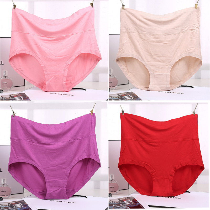 Large size underpants ladies mm200 catty mm200 catty extra Modale fabric High waist middle-aged Mom Triangle pants shorts