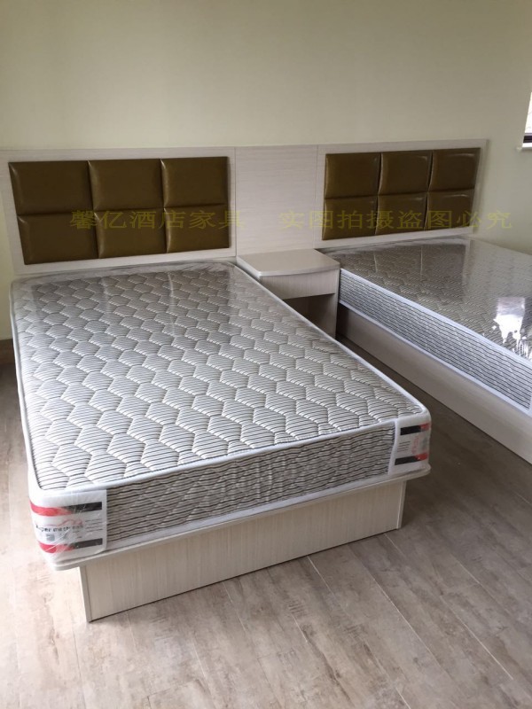 Soft bag headboard customized express hotel bed hotel standard room full furniture mattress business apartment room