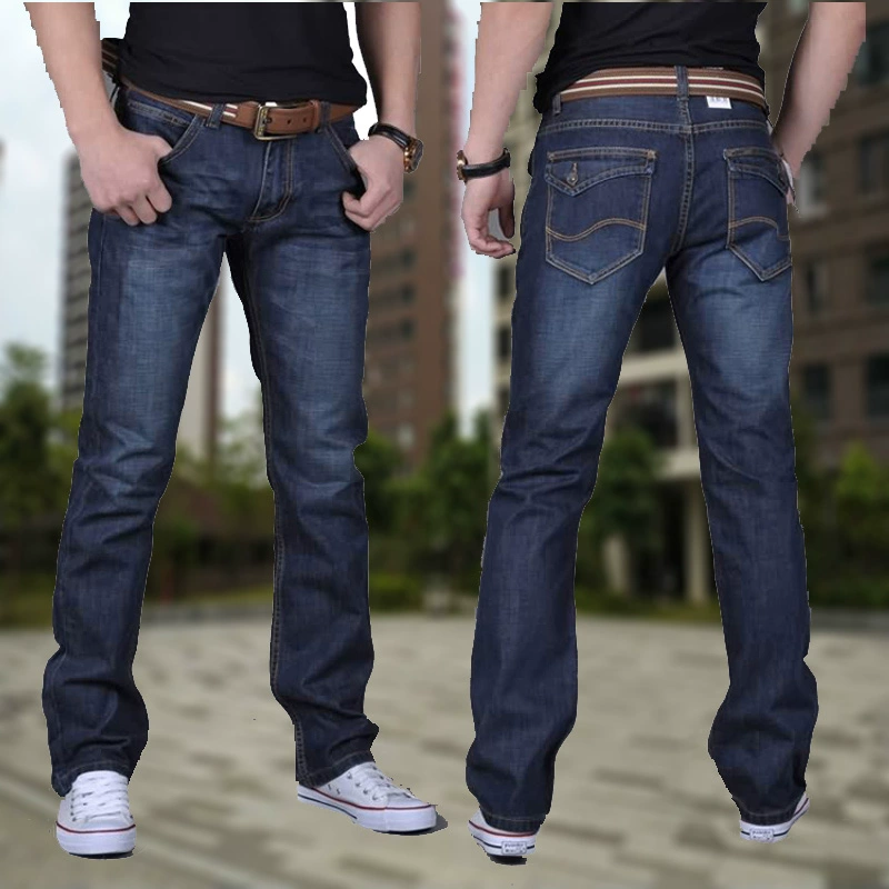 Quần jeans nam quần dài nam thẳng mùa đông đầu thu mới chân thẳng nam 2018 mới trẻ trung - Quần jean