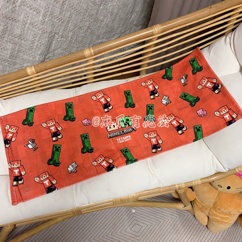 Japanese-Style My World Collection Pure Cotton Inkjet Cut Velvet Printed Cartoon Game Merchandise Towel, Spend 30 or More 