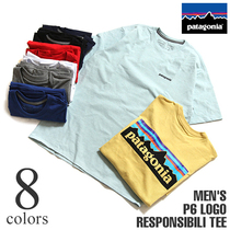 Patagonia Patagonia mens short sleeve T-shirt environmental protection material P6 Logo Responsibili