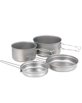 Japan Snow Peak snow peak titanium pot outdoor picnic four-piece two-piece set SCS-020T SCS-004TR