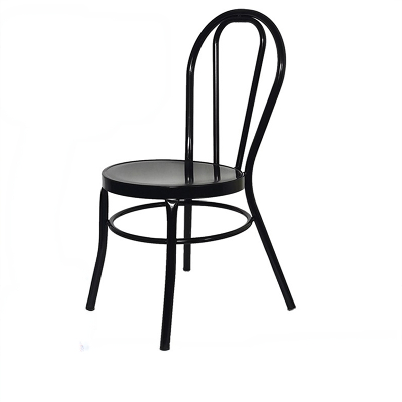 Industrial Style Black Lawn Wedding Wrought Iron Kfc Restaurant Dining Chair Sonnet No. 16 Thonet Dining Chair