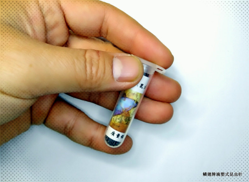 The number of insect needle drop plastic head butterfly pin is fully imported stainless steel needle sharp