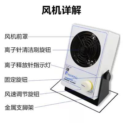 Sharp wing SIMCO Industrial anti-static ion fan in addition to static desktop electric ion fan to remove static electricity