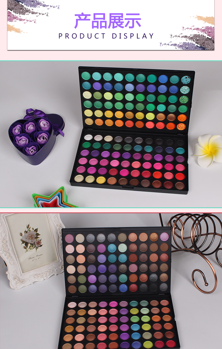 Eyeshadow Palette COS Chuyên Nghiệp Kẹo Trái Đất Màu Pearlescent Matte 120 Màu Eyeshadow Palette Studio Châu Âu và Mỹ Nhật Bản V + Trang Phục bảng mắt etude house