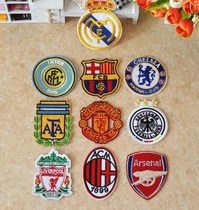 Football team logo embroidered cloth with clothes badges patch applic with backglue ironing team sign ac